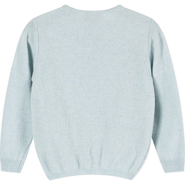 Little Emily Embroidered Cardigan, Sea Green - Cardigans - 2