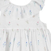 Little Francis Willow Sun Dress, White and Floral - Dresses - 3 - thumbnail
