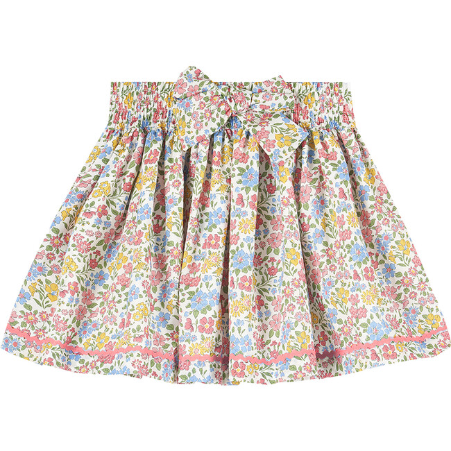 Liberty Print Annabelle Bow Skirt, Multi Floral