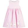 Jemima Striped Pinafore, Bright Pink Stripe - Dresses - 1 - thumbnail