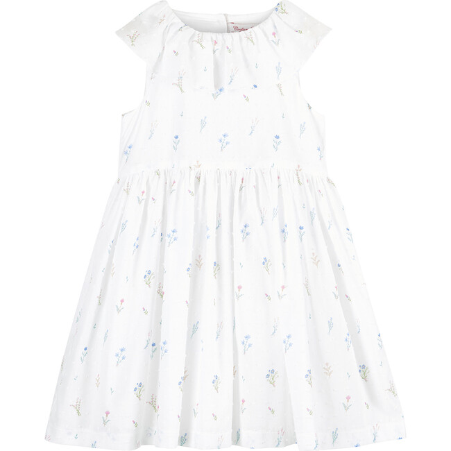 Francis Willow Sun Dress, White and Floral - Dresses - 1