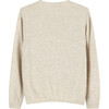 Emily Embroidered Cardigan, Oatmeal - Cardigans - 2