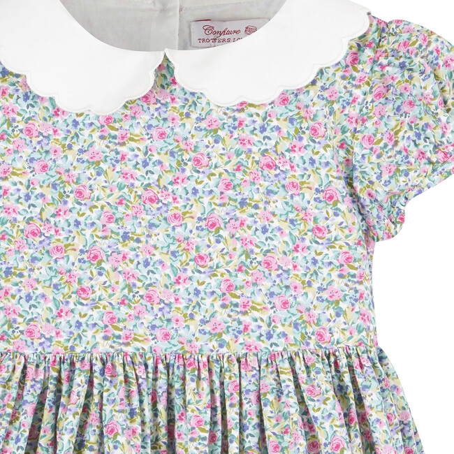 Jemima Petal Collar Dress, Multi Floral - Dresses - 3