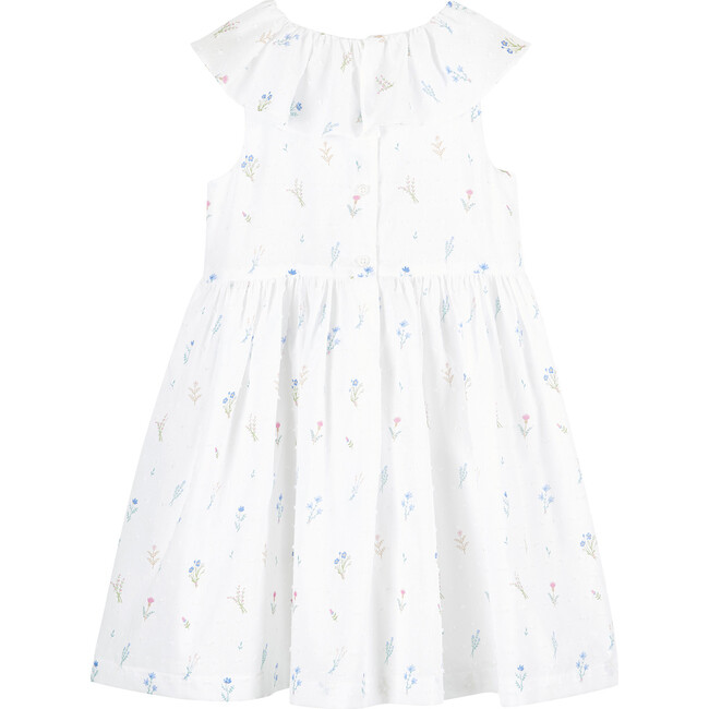 Francis Willow Sun Dress, White and Floral - Dresses - 2