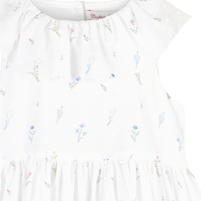 Francis Willow Sun Dress, White and Floral - Dresses - 3
