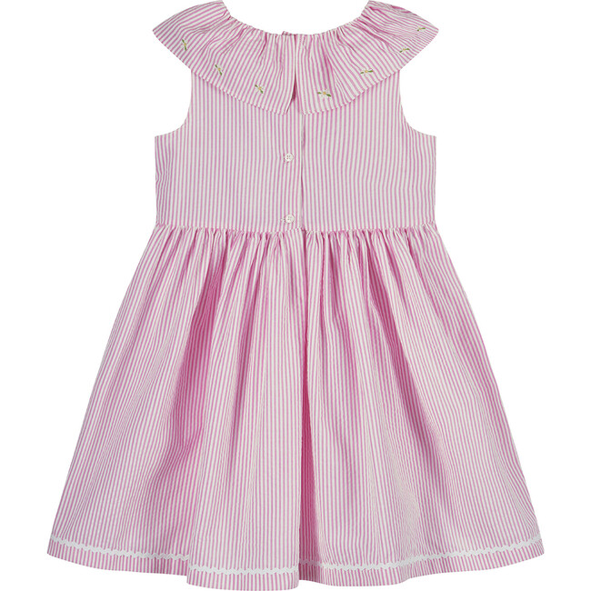 Clara Daisy Willow Dress, Pink Stripe - Dresses - 2