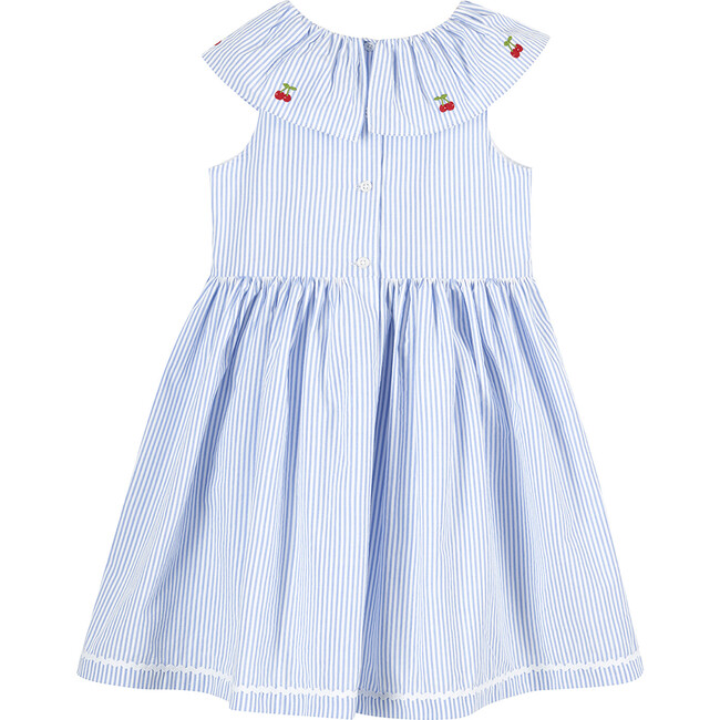 Clara Cherry Willow Dress, Blue Stripe - Dresses - 2