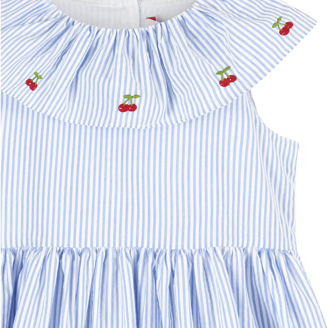 Clara Cherry Willow Dress, Blue Stripe - Dresses - 3