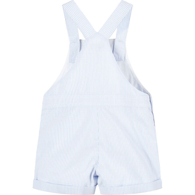 Marnie Dungaree, Pale Blue Stripe - Rompers - 2
