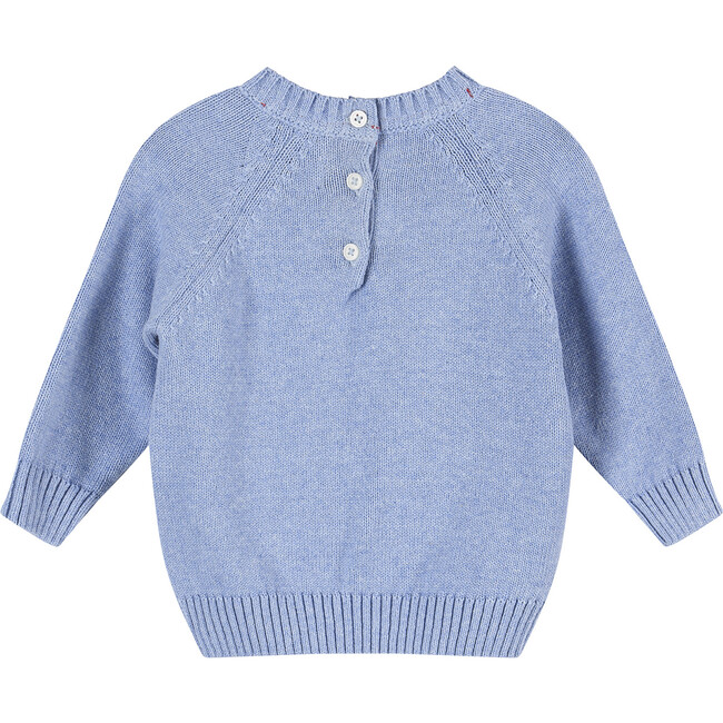 Little Sailboat Sweater, Mid Blue - Sweaters - 2