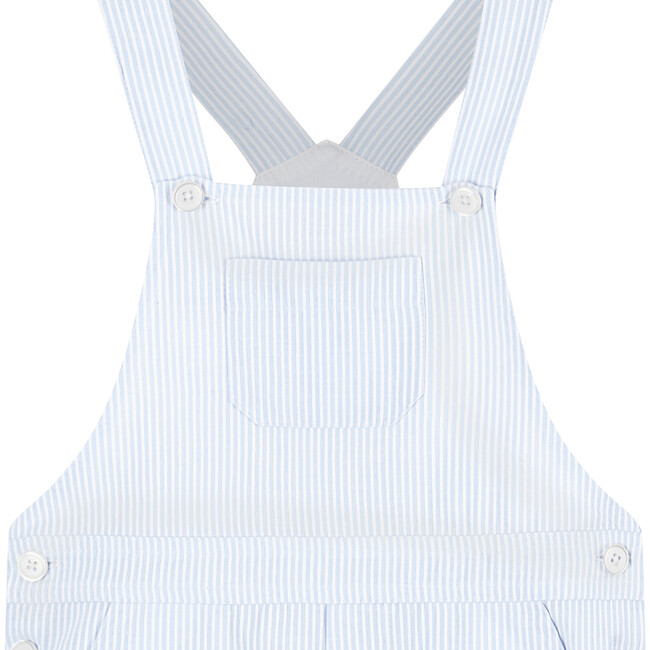Marnie Dungaree, Pale Blue Stripe - Rompers - 3
