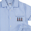 Alfred Pajamas, Pale Blue Gingham - Pajamas - 2