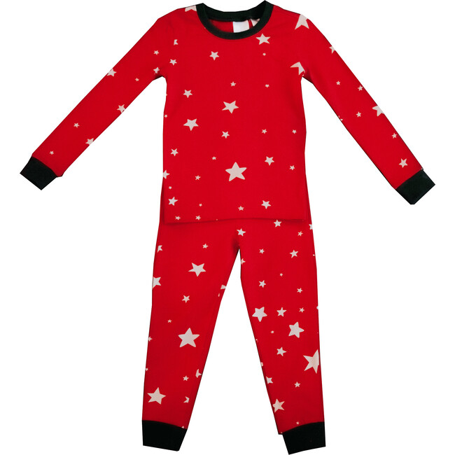 Kids Knit Pajamas, Red Star