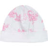 Toile Hat, White & Pink - Hats - 1 - thumbnail
