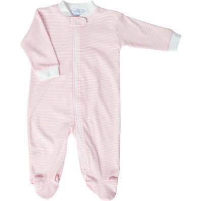 Nellapima Pink Bears Trellace Zipper Footie