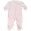 Gingham Zipper Footie, Pink - Footie Pajamas - 2