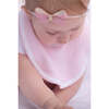 Bubble Bib With Snapback Closure, Pink - Bibs - 1 - thumbnail