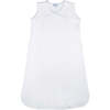 Basket Weave Baby Sack, White & White Picot Trim - Sleepbags - 1 - thumbnail