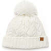 Classic Cable Knit Hat, Winter White - Hats - 1 - thumbnail