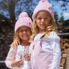 Classic Cable Knit Hat, Soft Pink - Hats - 2