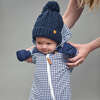Classic Cable Knit Hat, Navy - Hats - 2