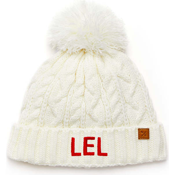 Classic Cable Knit Hat, Winter White - Hats - 3
