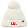 Classic Cable Knit Hat, Winter White - Hats - 3 - thumbnail
