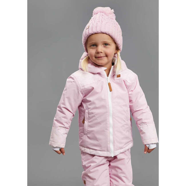 Steamboat Stripes Coat, Soft Pink - Parkas - 6