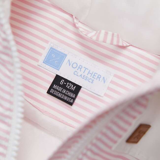 Steamboat Stripes Bunting, Soft Pink - Snowsuits - 6