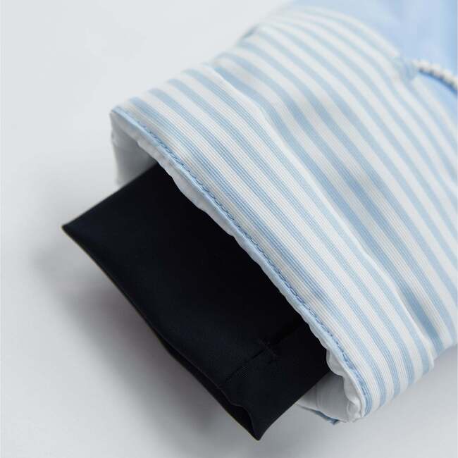 Steamboat Stripes Coat, Sky Blue - Parkas - 3