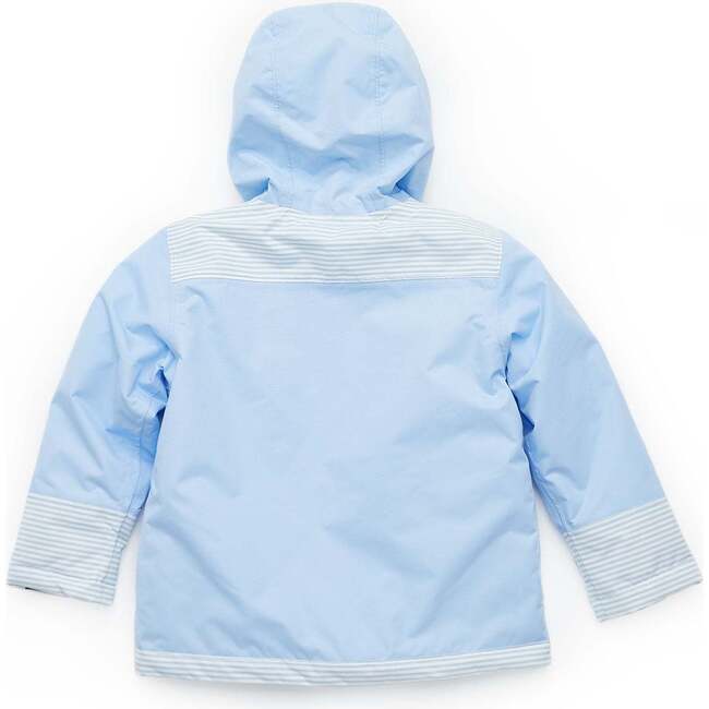 Steamboat Stripes Coat, Sky Blue - Parkas - 4