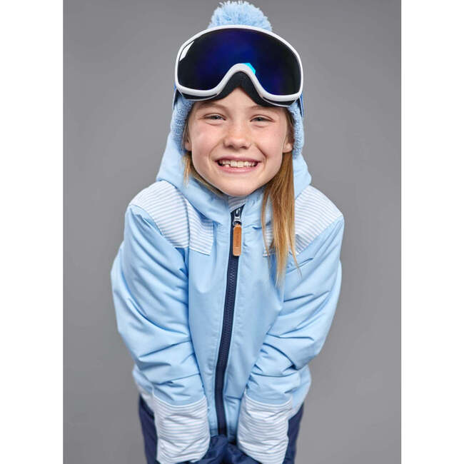 Steamboat Stripes Coat, Sky Blue - Parkas - 6