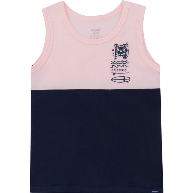 Surf Style Print OnTank Top, Pink