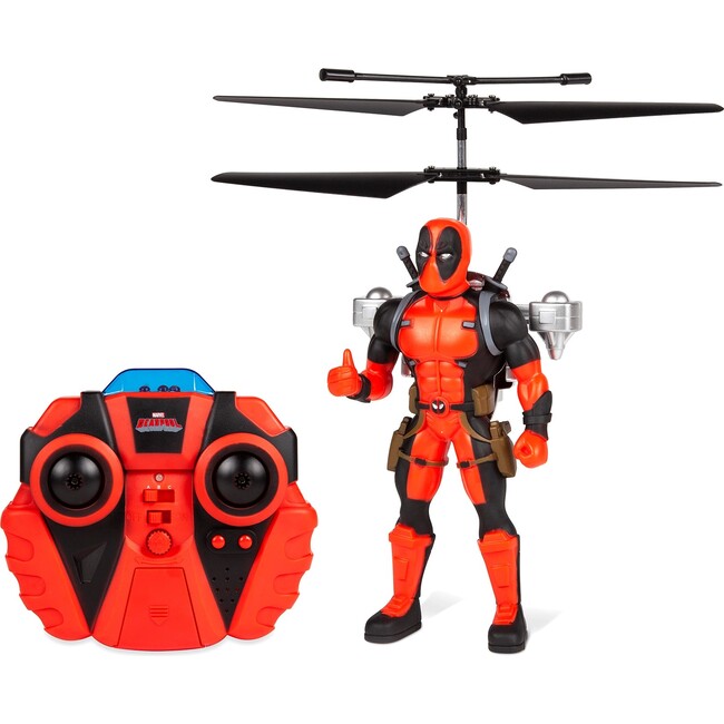 Marvel Deadpool 2CH Jetpack Flying Figure IR Helicopter - Outdoor Games - 1