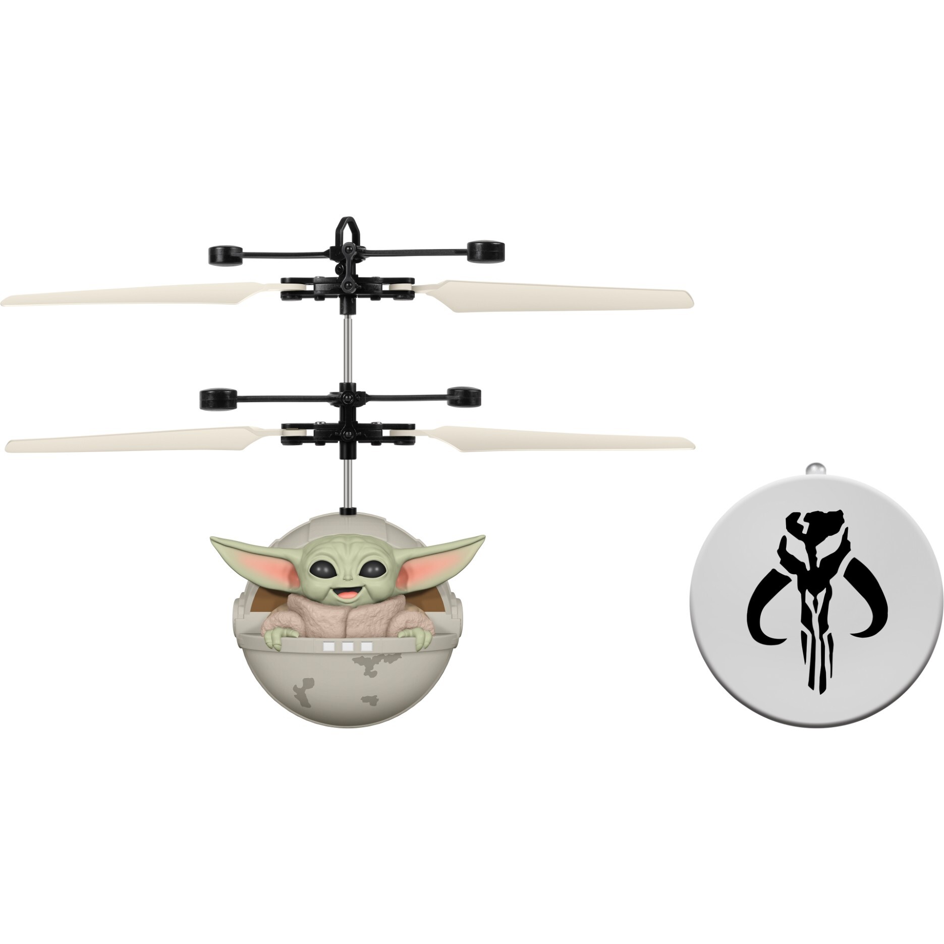 Star Wars The Mandalorian Baby Yoda "The Child" Sculpted Head UFO Helicopter - Outdoor Games - 1
