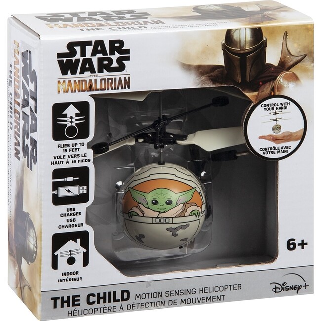 Star Wars The Mandalorian Baby Yoda The UFO Ball Helicopter - Outdoor Games - 2