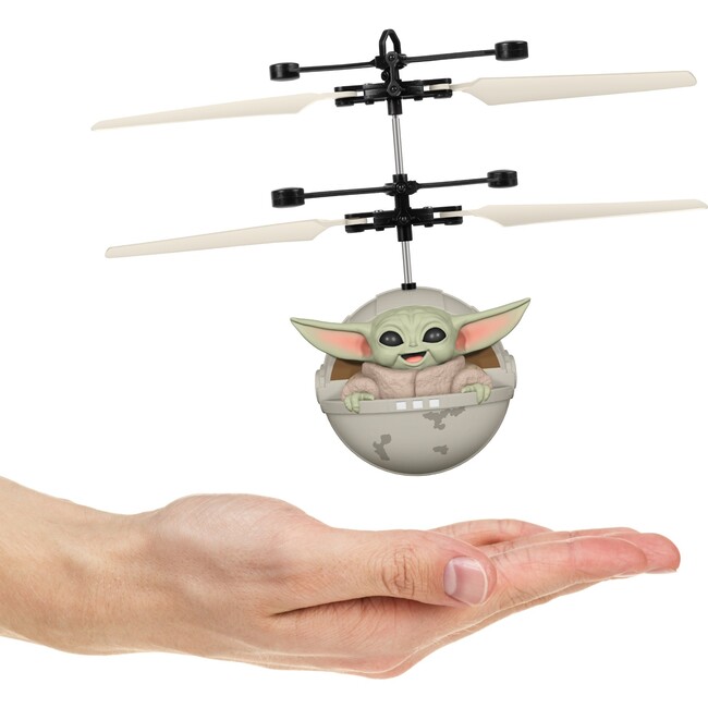 Star Wars The Mandalorian Baby Yoda "The Child" Sculpted Head UFO Helicopter - Outdoor Games - 3