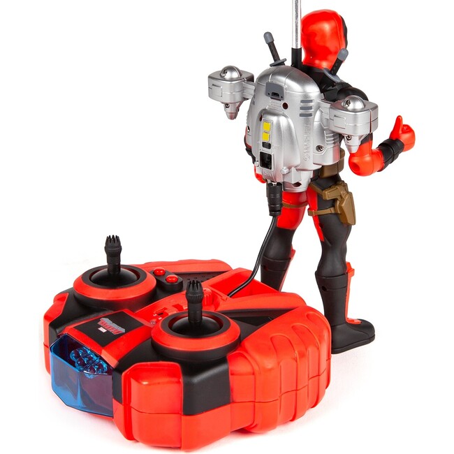 Marvel Deadpool 2CH Jetpack Flying Figure IR Helicopter - Outdoor Games - 4