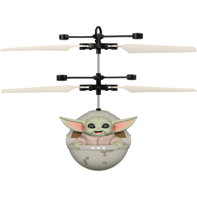 Star Wars The Mandalorian Baby Yoda "The Child" Sculpted Head UFO Helicopter - Outdoor Games - 4