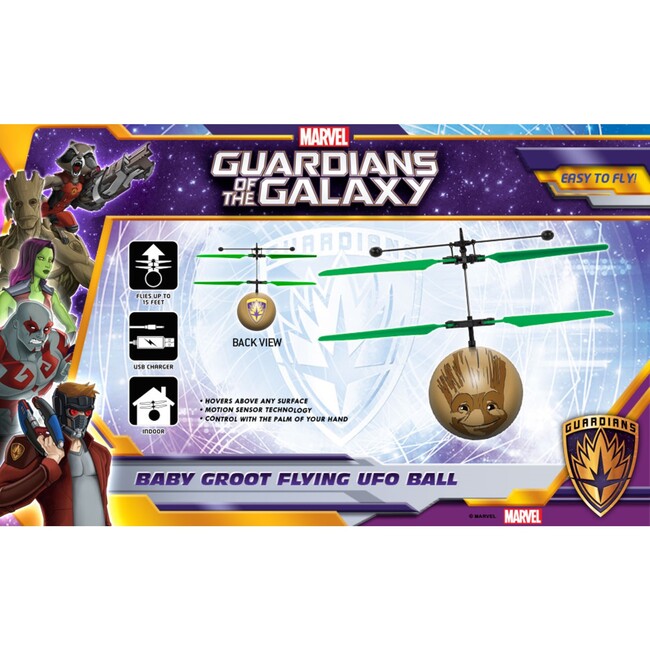 Marvel Guardians of the Galaxy Baby Groot IR UFO Ball Helicopter - Outdoor Games - 5