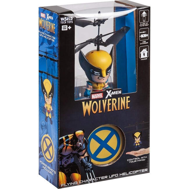 Marvel 3.5 Inch Wolverine Flying Figure IR Helicopter - Outdoor Games - 2