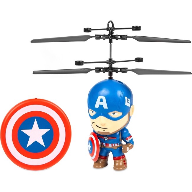 Marvel 3.5 Inch Captain America Flying Figure IR Helicopter - Outdoor Games - 1