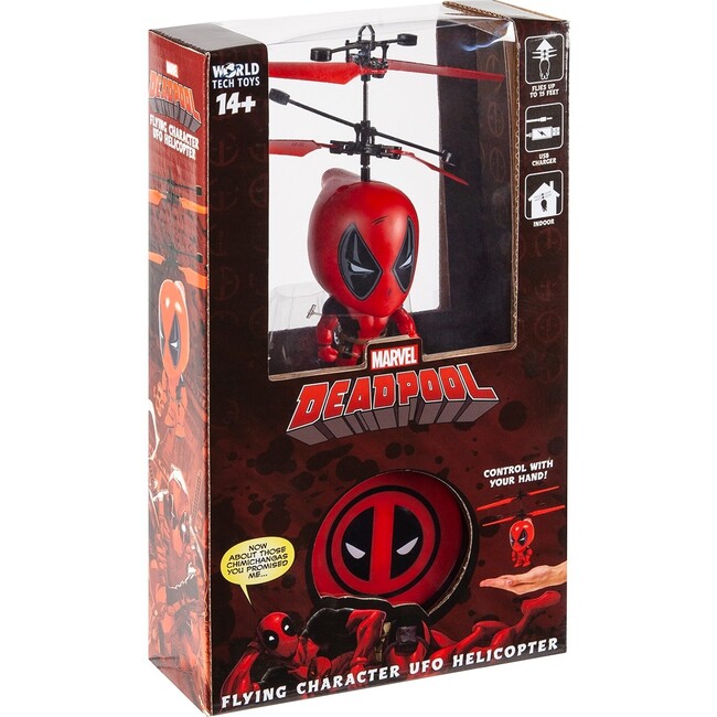 Marvel 3.5 Inch Deadpool Flying Figure IR Helicopter