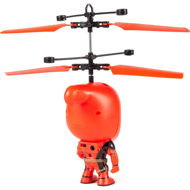 Marvel 3.5 Inch Deadpool Flying Figure IR Helicopter - Outdoor Games - 3