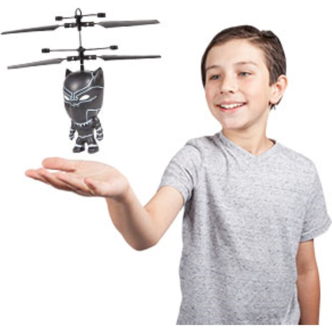 Marvel 3.5 Inch Black Panther Flying Figure IR Helicopter - Outdoor Games - 3