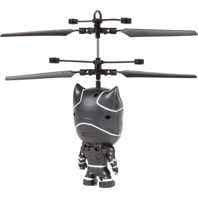 Marvel 3.5 Inch Black Panther Flying Figure IR Helicopter - Outdoor Games - 4