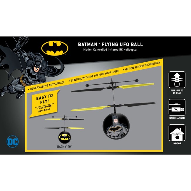 DC Justice League Batman IR UFO Ball Helicopter - Outdoor Games - 5