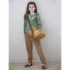 Persee Button-Down Blouse, Kaki - Blouses - 3