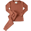 Rib Merino Wool Long Johns, Sedona - Mixed Apparel Set - 1 - thumbnail