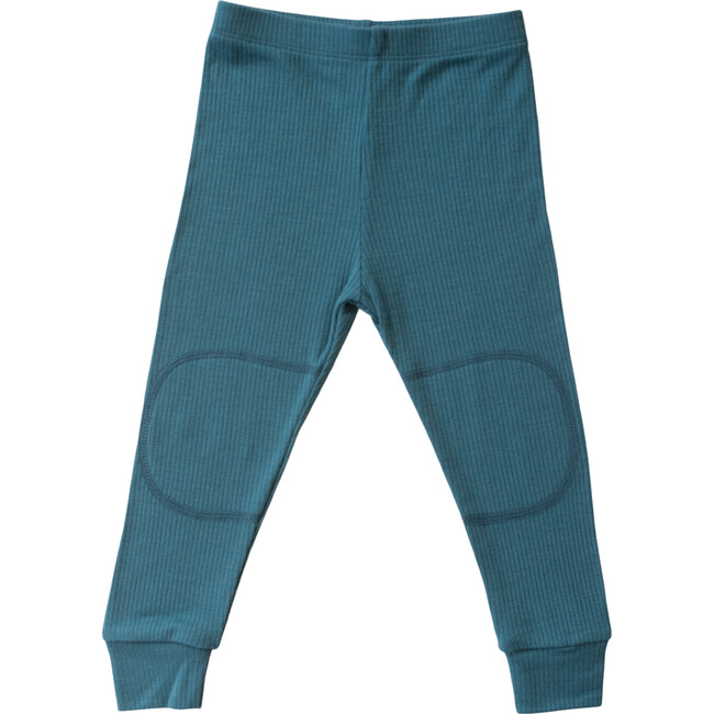 Rib Merino Wool Long Johns, Pacific - Mixed Apparel Set - 3